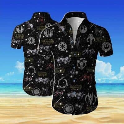 Black Aloha Star Wars Hawaiian Shirts Summer Beach Gift