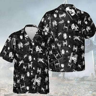 Black Aloha Star Wars Hawaiian Shirts Gift For Beach Vacation