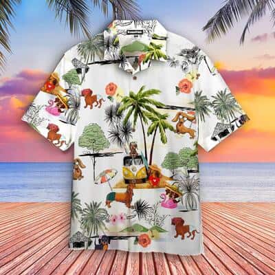 Summer Aloha Dachshund Hawaiian Shirt Gift For Dog Lovers