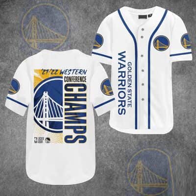 Western Conference Champions Golden State Warriors Baseball Jersey