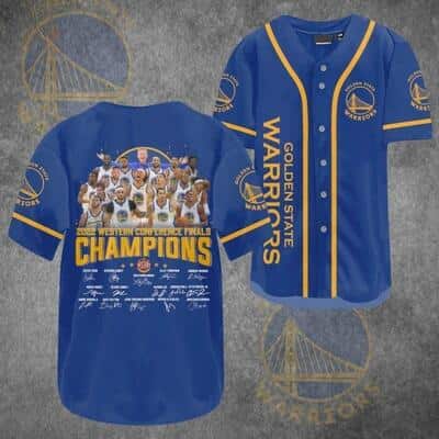 NBA Golden State Warriors Baseball Jersey Western Conference Finals Champions