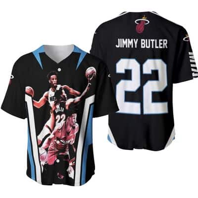 NBA Miami Heat Jimmy Butler 22 Baseball Jersey