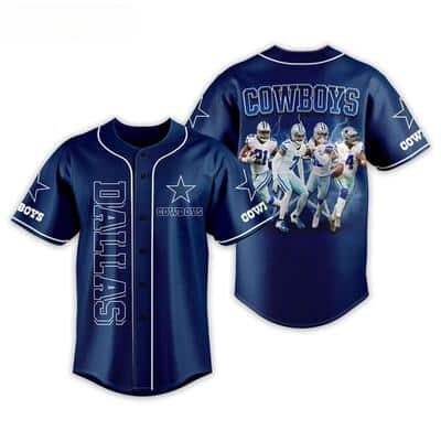 NFL Dallas Cowboys Baseball Jersey Gift For Football Players