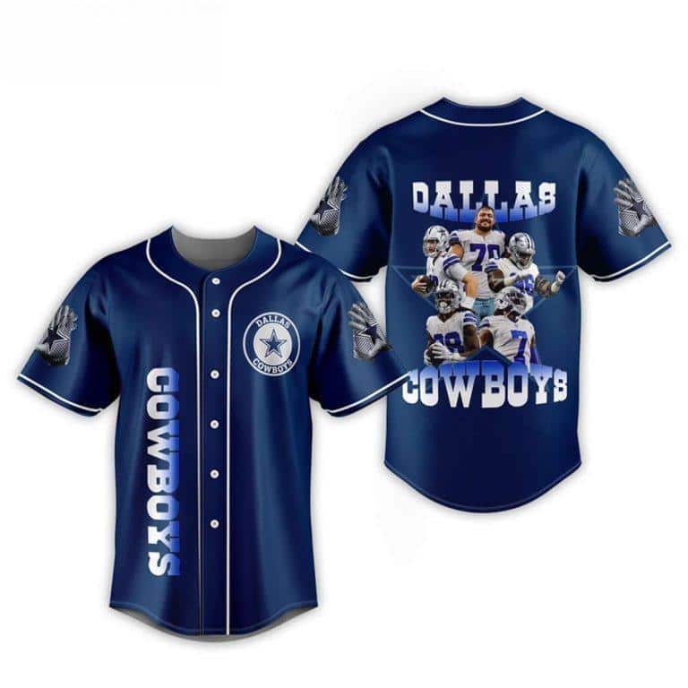 NFL Dallas Cowboys Baseball Jersey Gift For Sport Dad