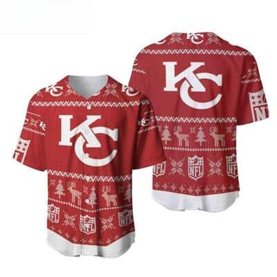 NFL Kansas City Chiefs Baseball Jersey Christmas Gift For Football Fans