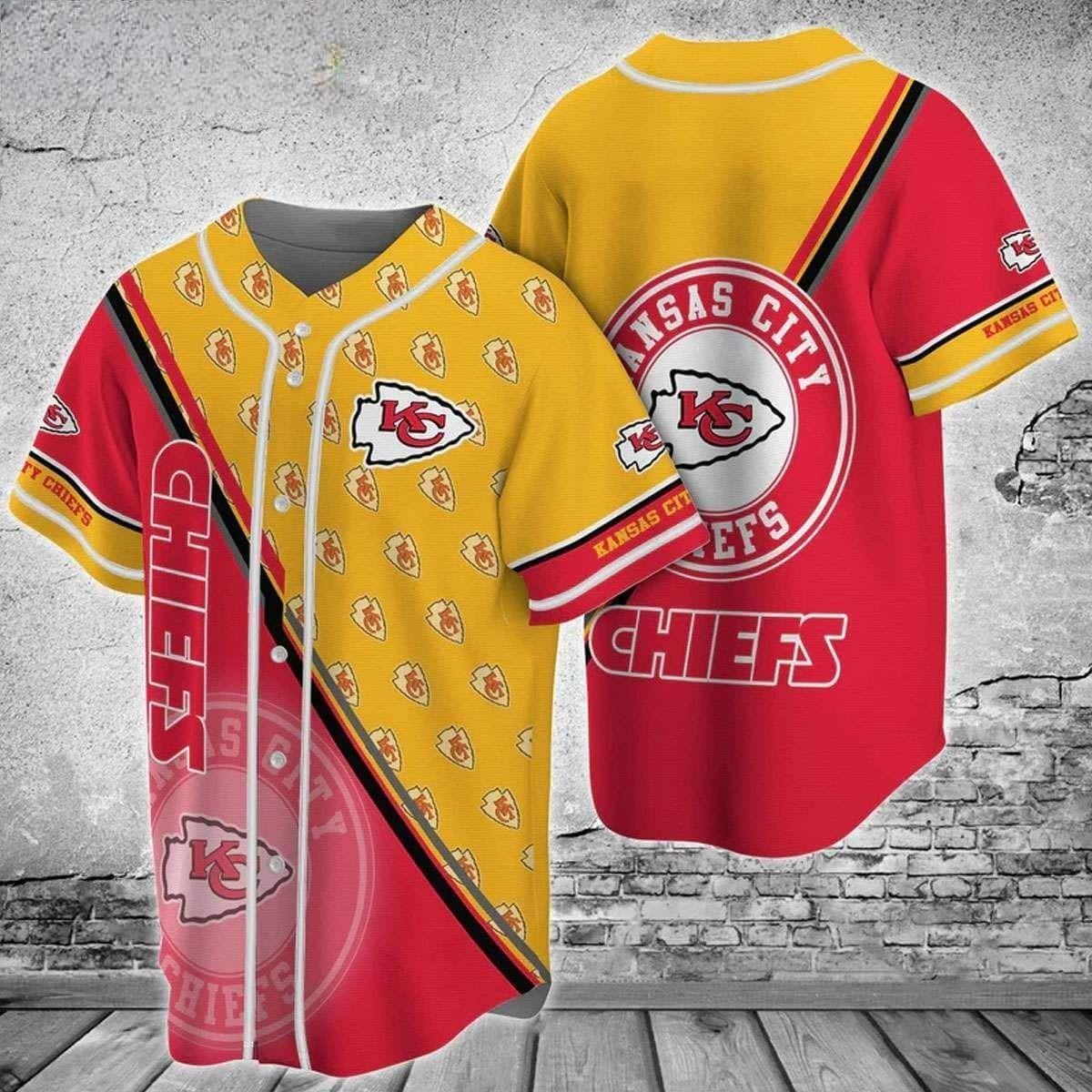 NFL Kansas City Chiefs Baseball Jersey Christmas Gnomes