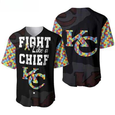 Fight Like A NFL Kansas City Chiefs Baseball Jersey