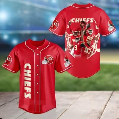 NFL Kansas City Chiefs Baseball Jersey Football Gift For Men