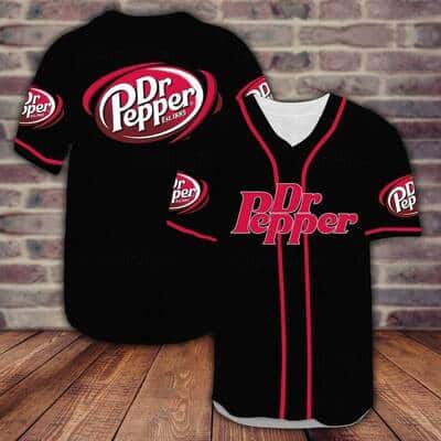 Black Dr Pepper Baseball Jersey Gift For Beer Lovers