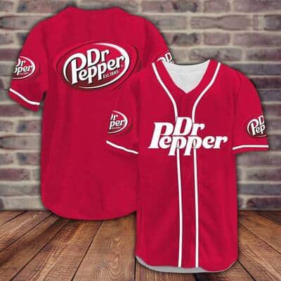 Red Dr Pepper Baseball Jersey Gift For Beer Lovers