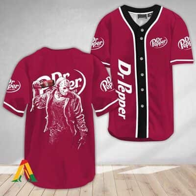 Jason Voorhees Dr Pepper Beer Baseball Jersey Sports Gift For Him