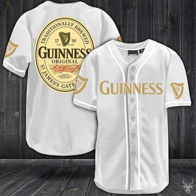 Guinness Beer Baseball Jersey Sports Gift For Him