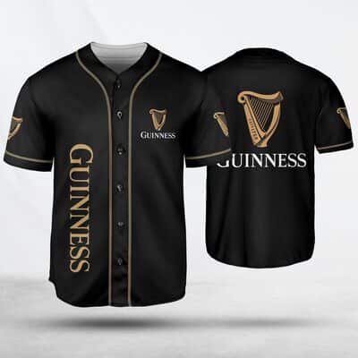 Black Guinness Beer Baseball Jersey Gift For Sport Dad