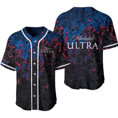 Abstract Holographic Colorful Michelob ULTRA Baseball Jersey