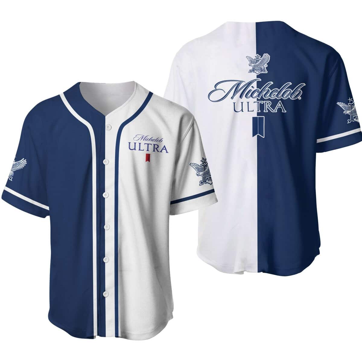 Michelob Ultra Eagle Logo Baseball Jersey for Beer Lovers HU - Hopped-Up  Tees