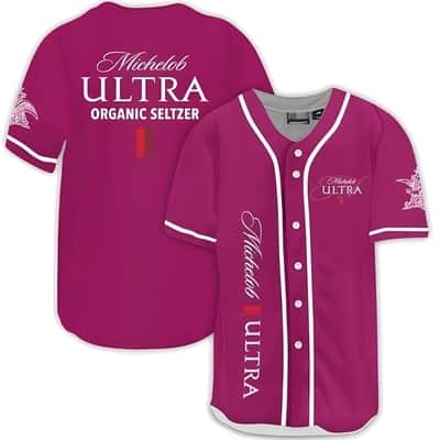Purple Michelob ULTRA Organic Seltzer Baseball Jersey