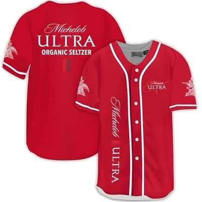 Red Michelob ULTRA Organic Seltzer Baseball Jersey Gift For Beer Lovers