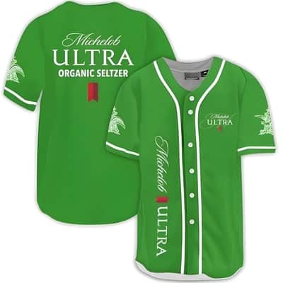 Green Michelob ULTRA Organic Seltzer Baseball Jersey
