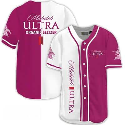 Michelob ULTRA Purple Oganic Seltzer Baseball Jersey