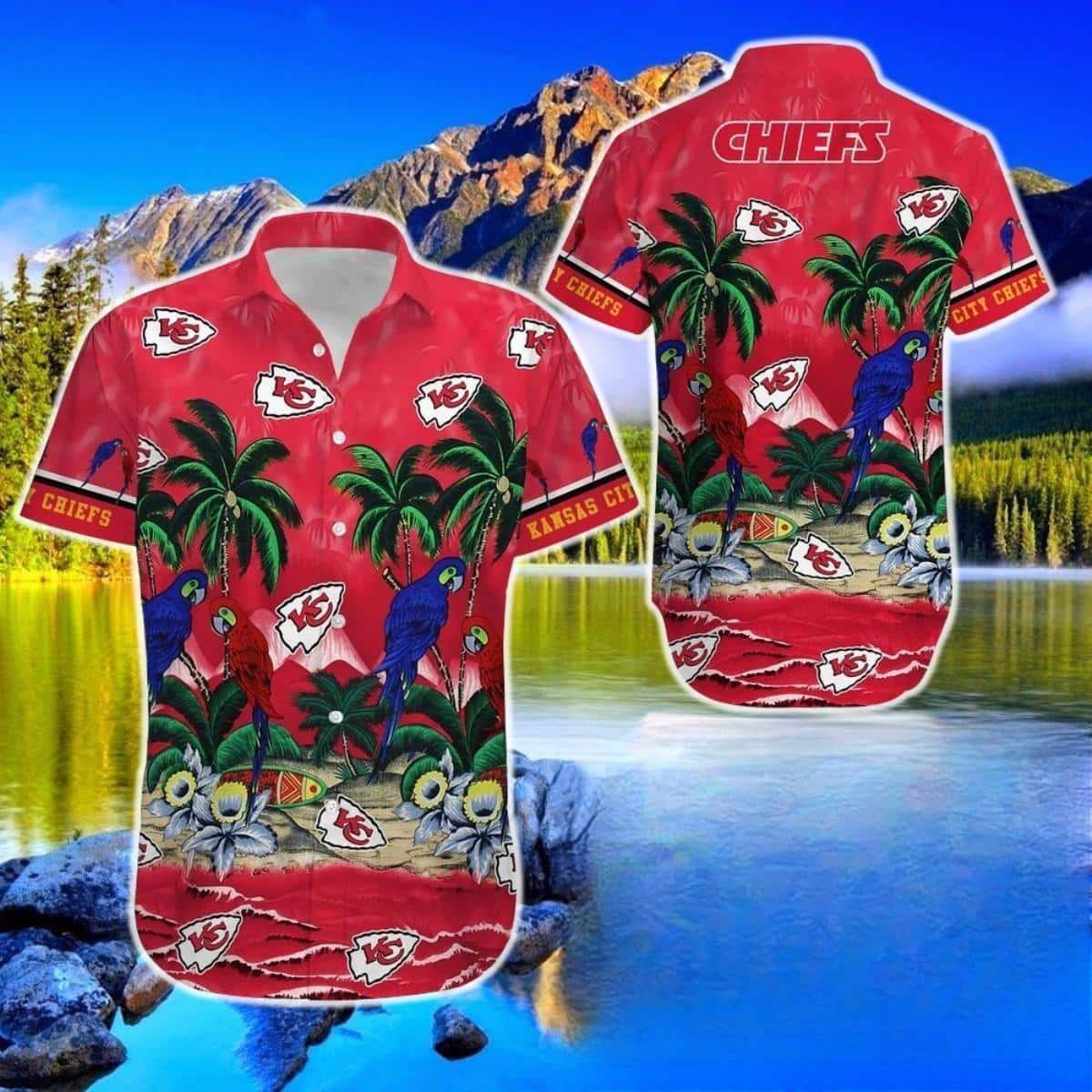 Cool Aloha Groot NFL Kansas City Chiefs Hawaiian Shirt Summer Beach Gift