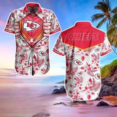 Aloha NFL Kansas City Chiefs Hawaiian Shirt Tropical Flower Pattern