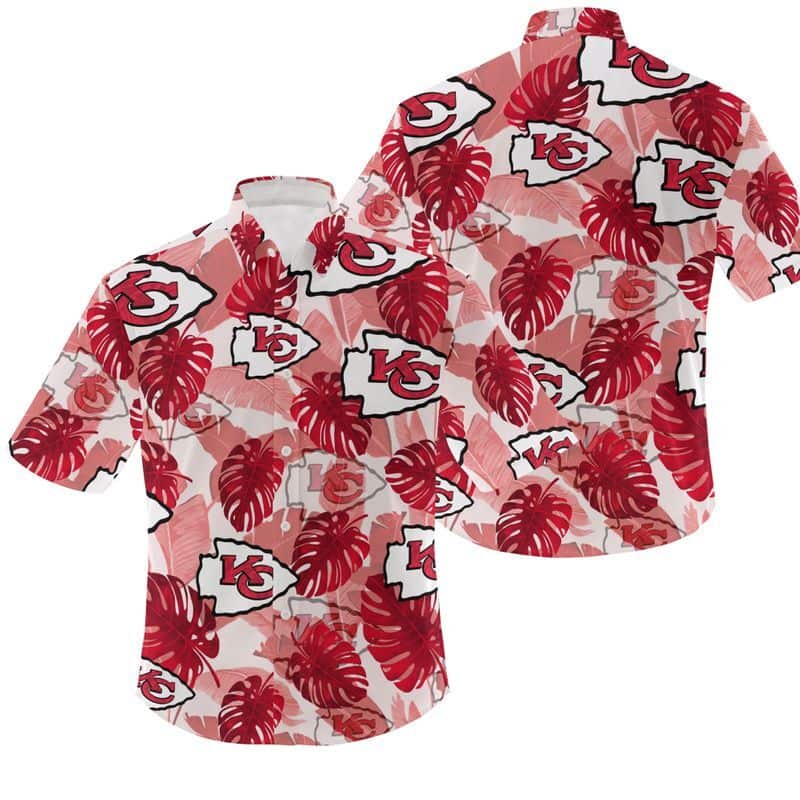 Summer Aloha NFL Kansas City Chiefs Hawaiian Shirt Palm Leaves Pattern