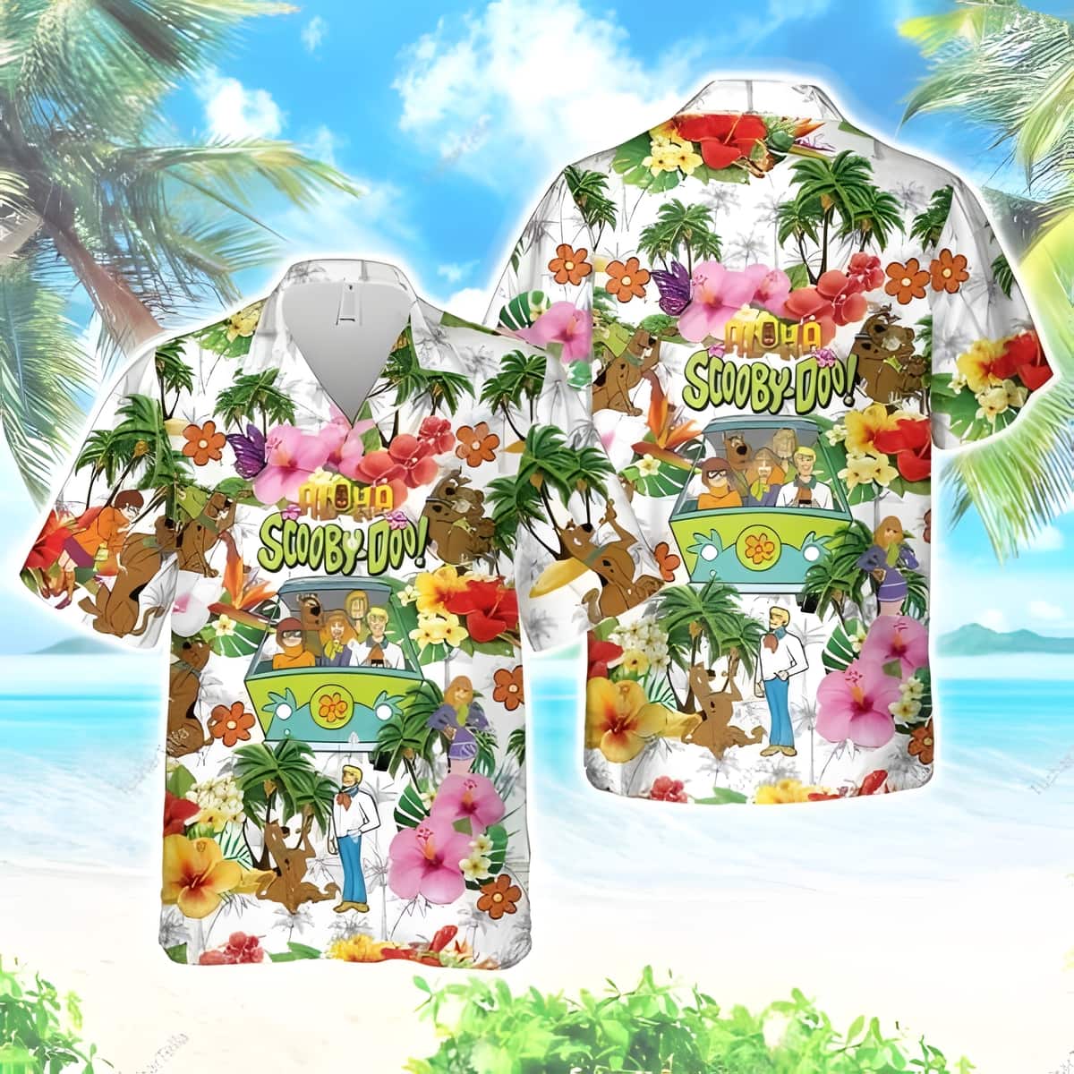 Summer Aloha Scooby Doo Hawaiian Shirt Tropical Flower Pattern