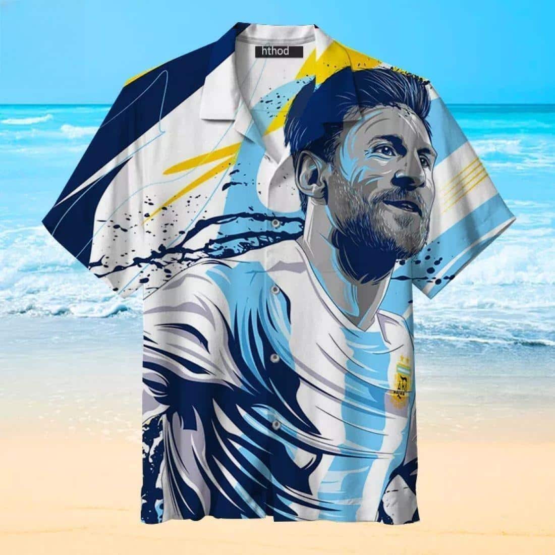 Lionel Messi Hawaiian Shirt Beach Gift Messi Fans
