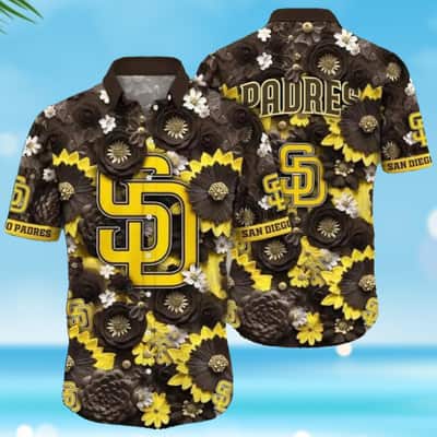 MLB San Diego Padres Hawaiian Shirt Flowers Pattern Best Beach Gift