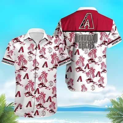 White Aloha MLB Arizona Diamondbacks Hawaiian Shirt Island Pattern