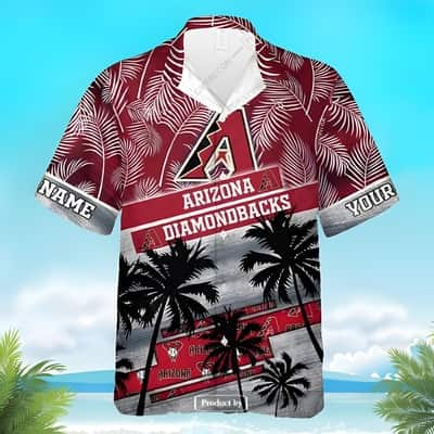 Vintage MLB Arizona Diamondbacks Hawaiian Shirt Palm Tree Best Beach Gift