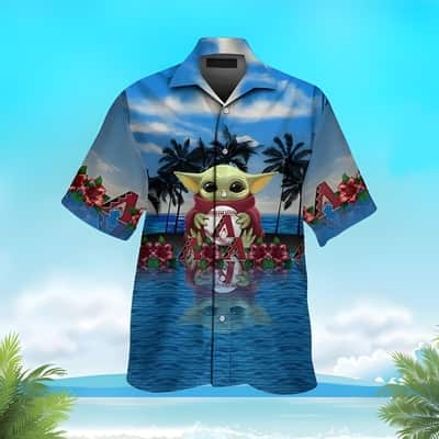 Baby Yoda MLB Arizona Diamondbacks Hawaiian Shirt Beach Lovers Gift