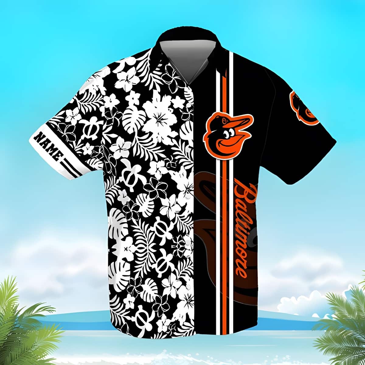 Aloha MLB Baltimore Orioles Baseball Jersey Tropical Flower Gift For Dad  From Daughter