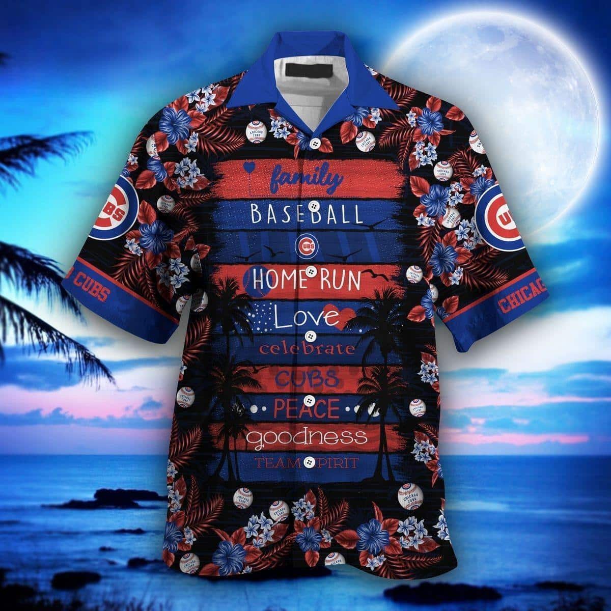Chicago Cubs MLB Flower Funny Summer Beach Pattern Aloha Hawaiian Shirt