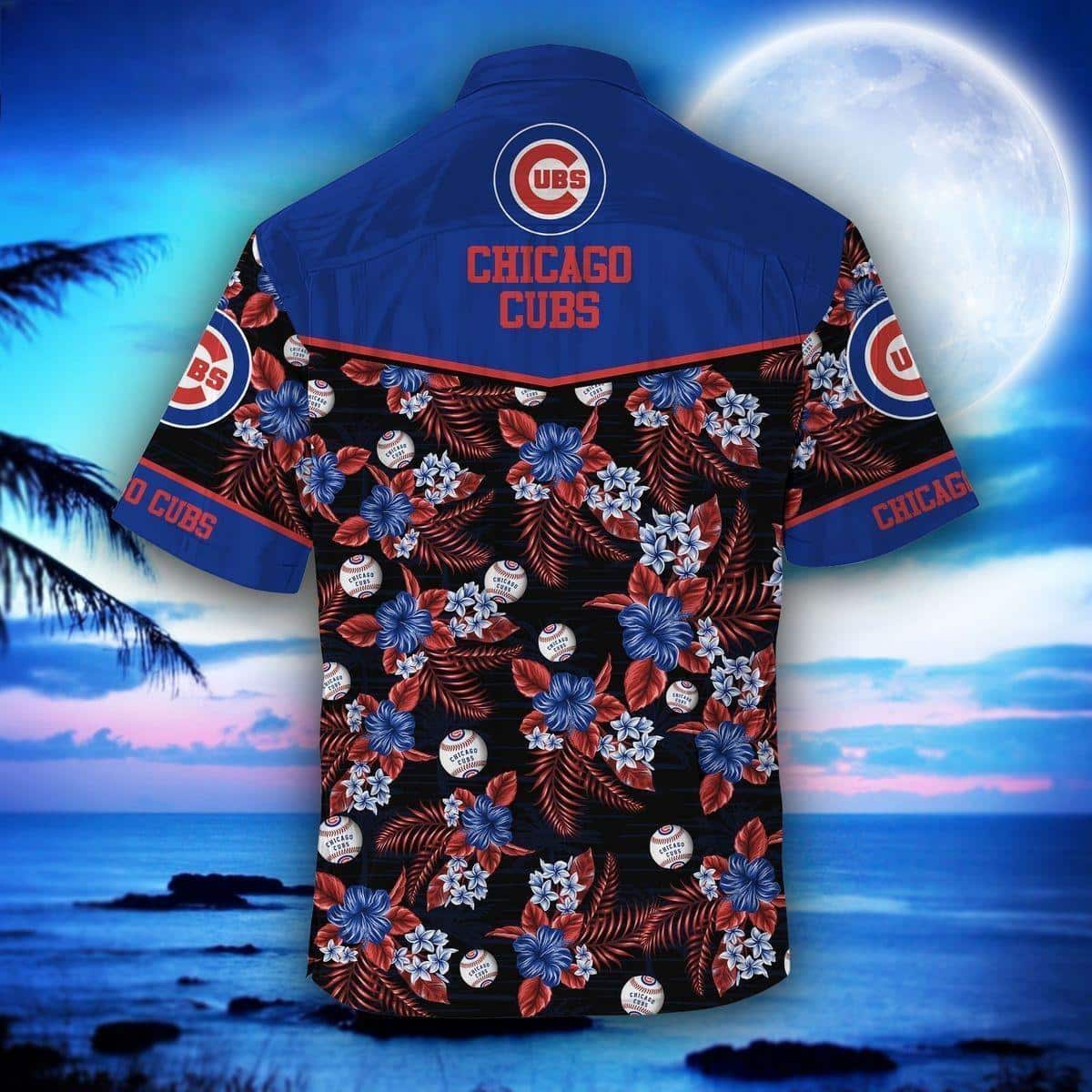 Chicago Cubs MLB Flower Funny Summer Beach Pattern Aloha Hawaiian Shirt