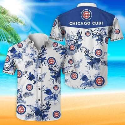 White Aloha MLB Chicago Cubs Hawaiian Shirt Trendy Summer Gift