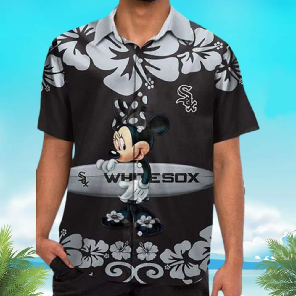 MLB Chicago White Sox Hawaiian Shirt Surfing Minnie Mouse Cool Gift For Aloha Beach
