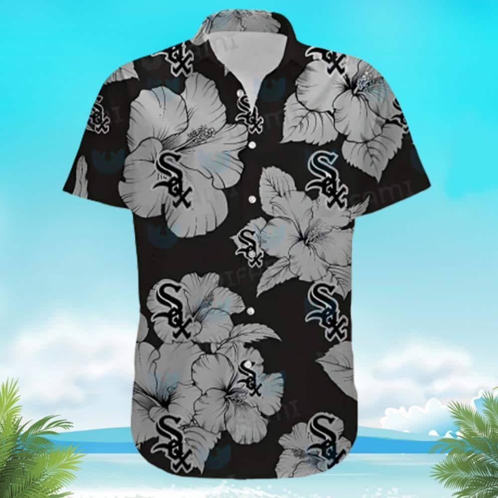 MLB Chicago White Sox Hawaiian Shirt Simple Hibiscus Flower Beach Lovers Gift