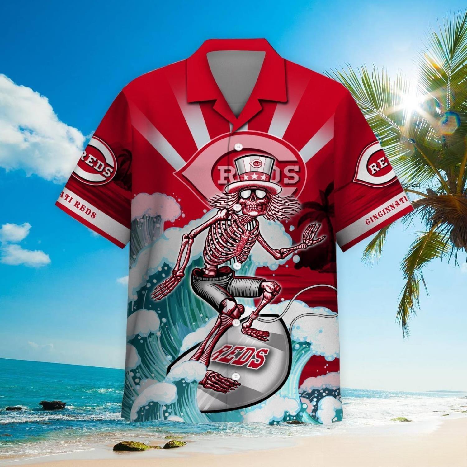 Cincinnati Reds MLB Hawaiian Shirt Warm Season Aloha Shirt - Trendy Aloha