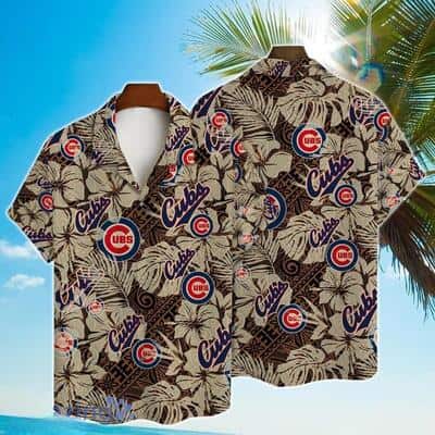 VIntage MLB Chicago Cubs Hawaiian Shirt Classic Tropical Flora Beach Lovers Gift