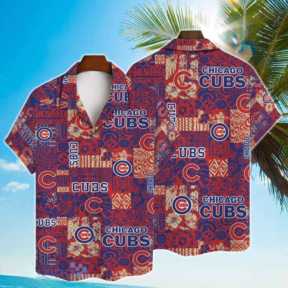 Chicago Cubs Hawaiian Retro Logo MLB Summer Beach Men And Women