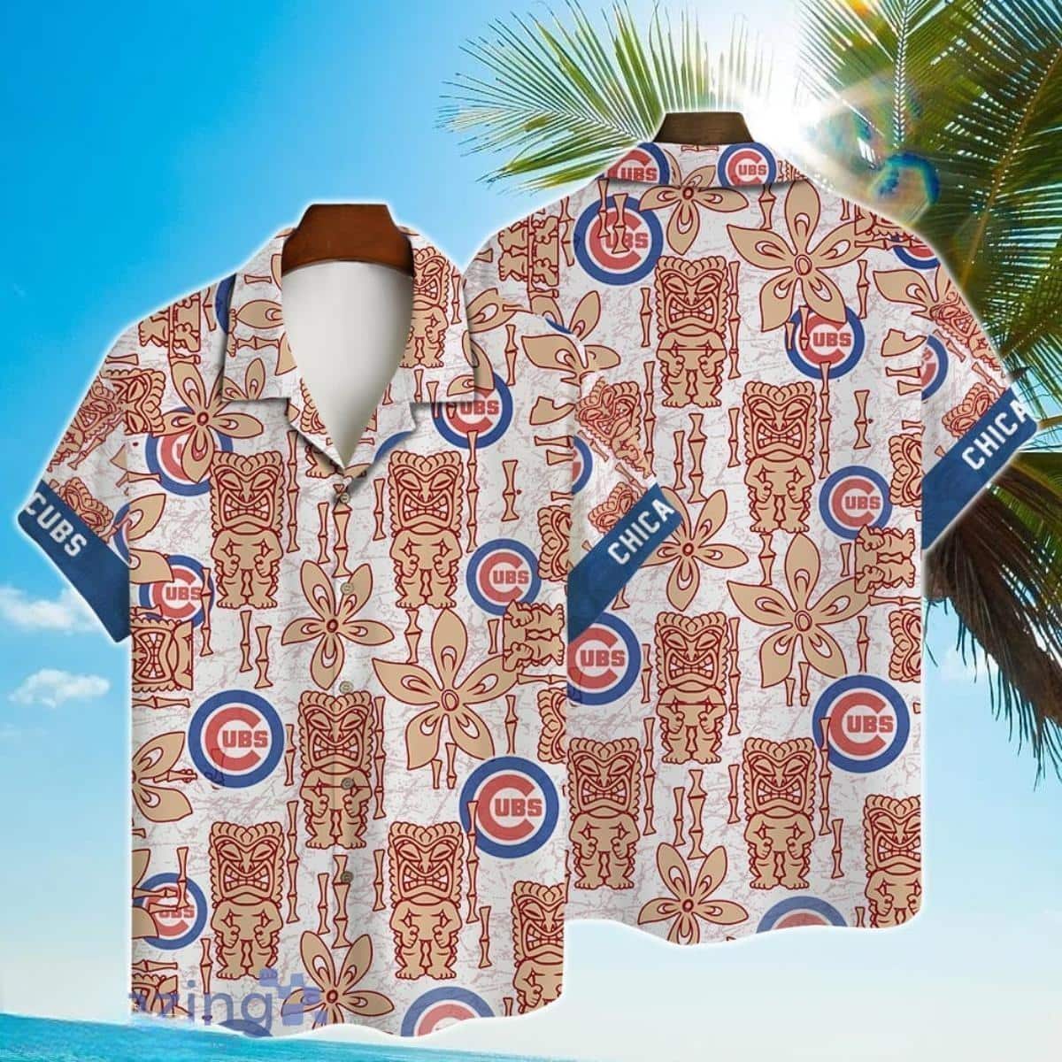 MLB Chicago Cubs Hawaiian Shirt Classic Aloha Symbol Summer Lovers Gift