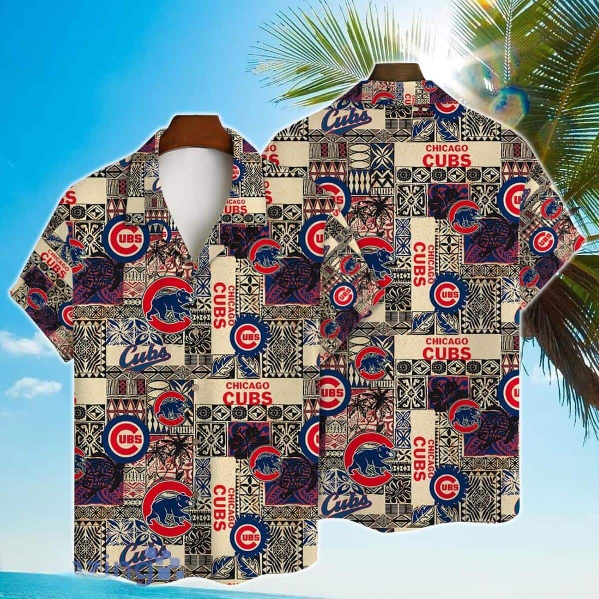 MLB Chicago Cubs Hawaiian Shirt Classic Aloha Vintage Gift For Baseball Fans