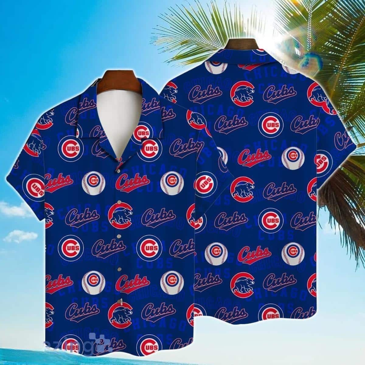 MLB Chicago Cubs Hawaiian Shirt Team Logo Unique Gift For Fan Clubs