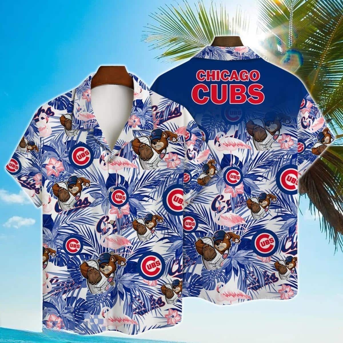 MLB Chicago Cubs Hawaiian Shirt Aloha Mascot Beach Lovers Gift