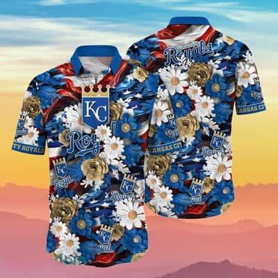 MLB Kansas City Royals Hawaiian Shirt Floral Aloha Gift For Baseball Fans