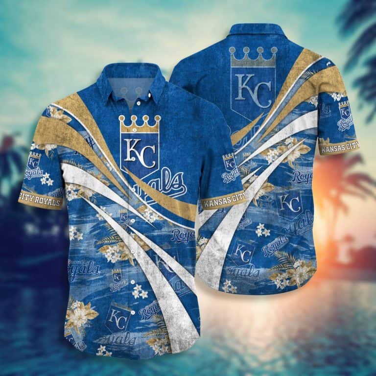 MLB Kansas City Royals Hawaiian Shirt Blue Aloha Trendy Summer Gift For Baseball Fans