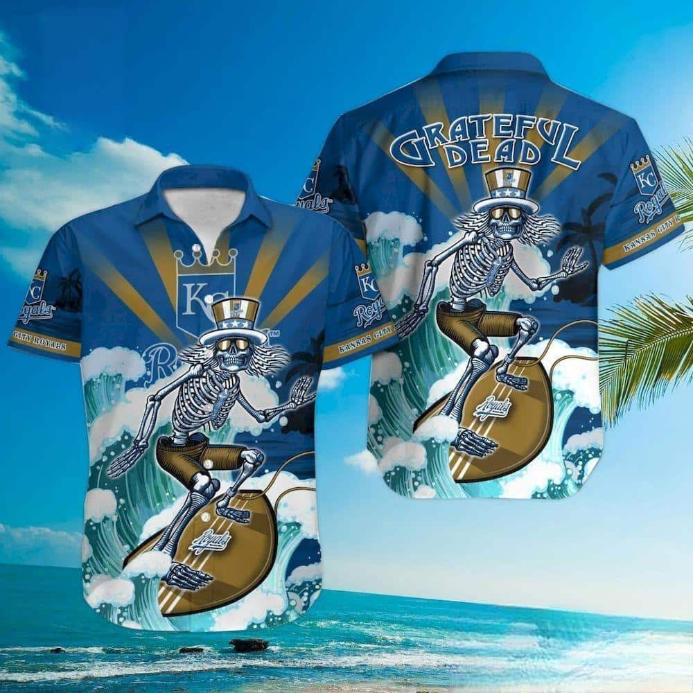 MLB Kansas City Royals Hawaiian Shirt Funny Grateful Dead Gift For Summer Vacation