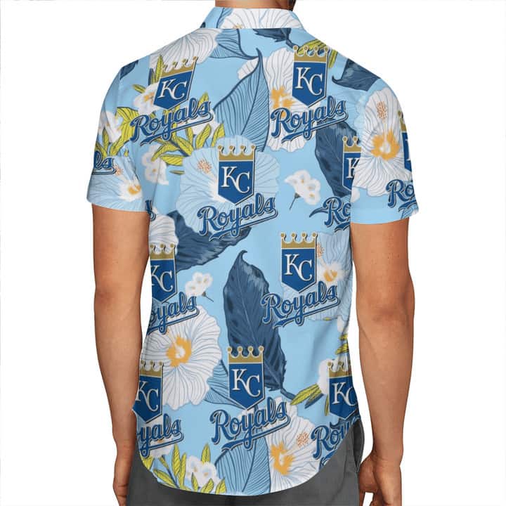MLB Kansas City Royals Hawaiian Shirt Blue Aloha Gift For Baseball Fans