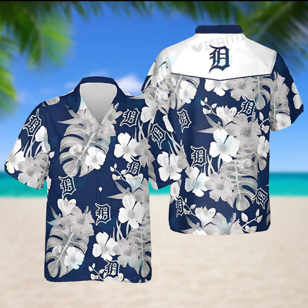 Trendy MLB Detroit Tigers Hawaiian Shirt Tropical Forest Summer Beach Gift For Baseball Clubs
